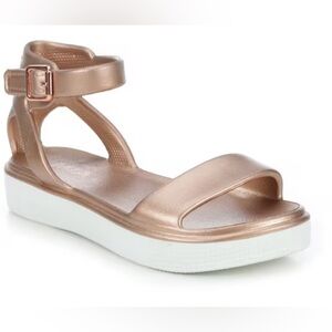 GIRLS' MIA LITTLE KID Size 1 Girls ELLEN-I SANDALS Gold Bronze White